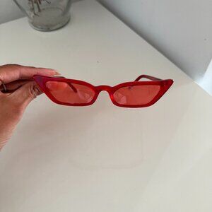 Poppy Lissiman  Le Skinny Sunglasses - Red